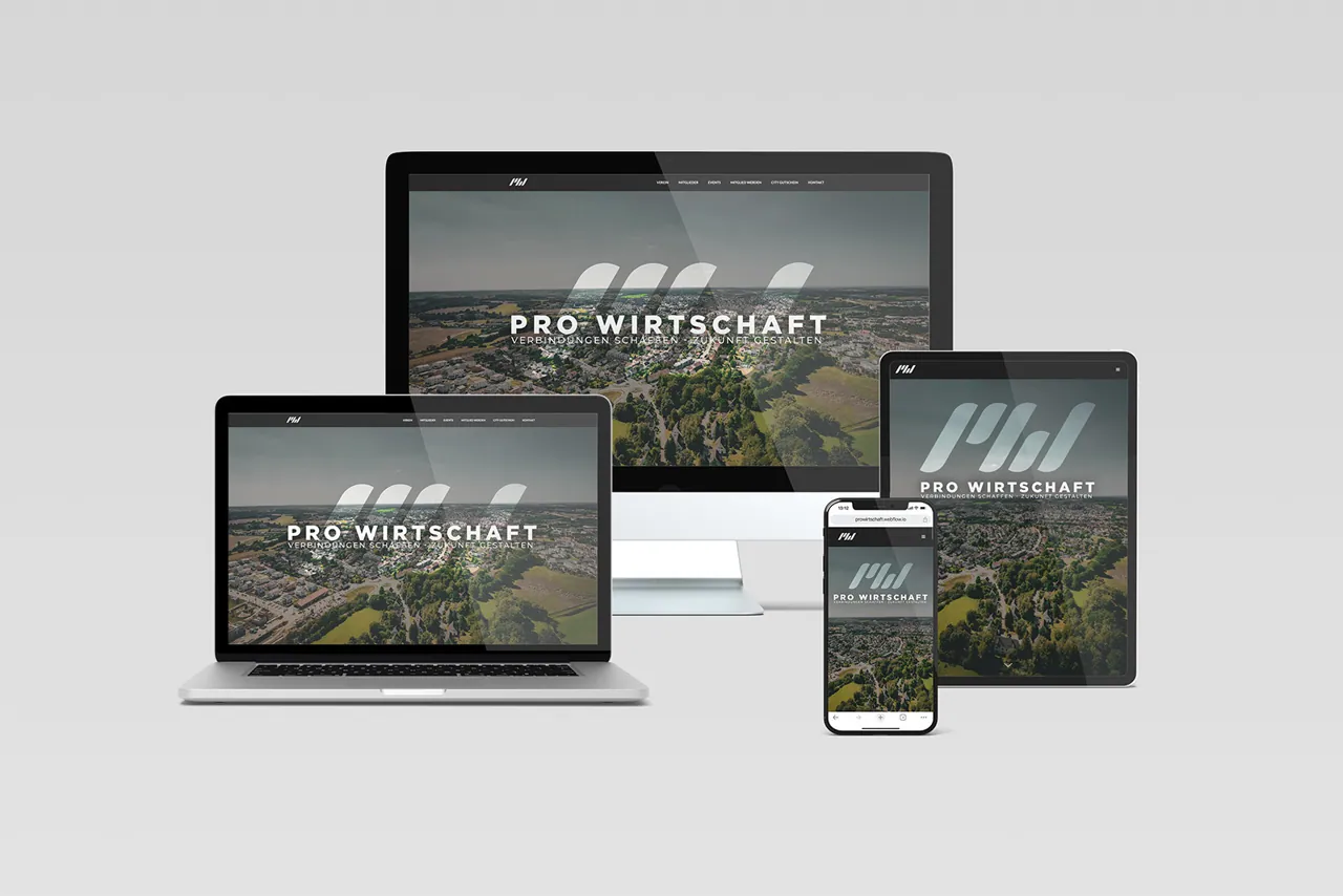 ProWirtschaft Pfaffenhofen Responsive Webseite Vorschau